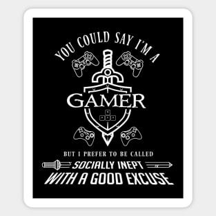 Excused From Parties, Gamer Sticker